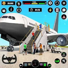 Airplane Simulator Plane Games - MOD Много денег