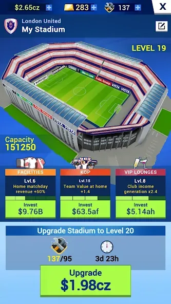 Idle Eleven - Soccer tycoon — скриншот 3