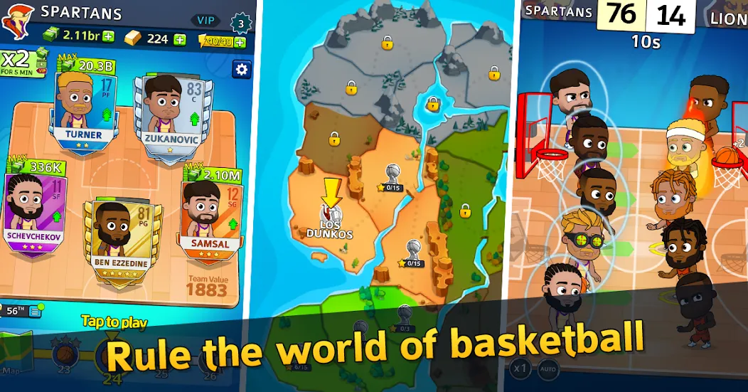Idle Five Basketball tycoon — скриншот 1