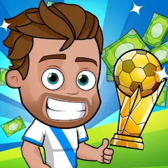 Скачать Idle Soccer Story - Tycoon RPG — MOD на Андроид — Много денег