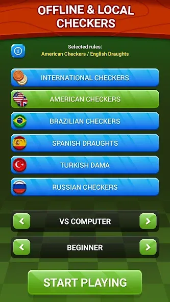 Checkers - Online & Offline — скриншот 4