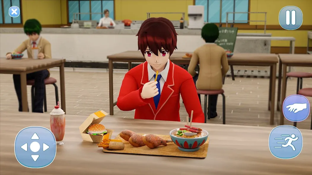 Anime Boy High School Life 3d — скриншот 2