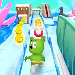 Взлом Gummy Bear Run: Running Games — Много денег