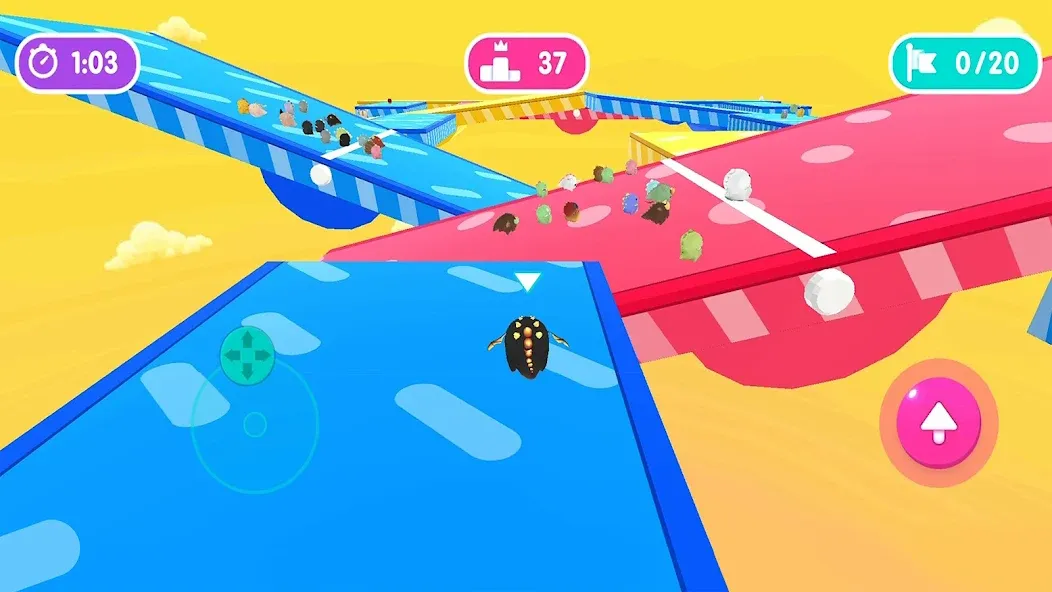 Fall.io - Race of Dino — скриншот 2