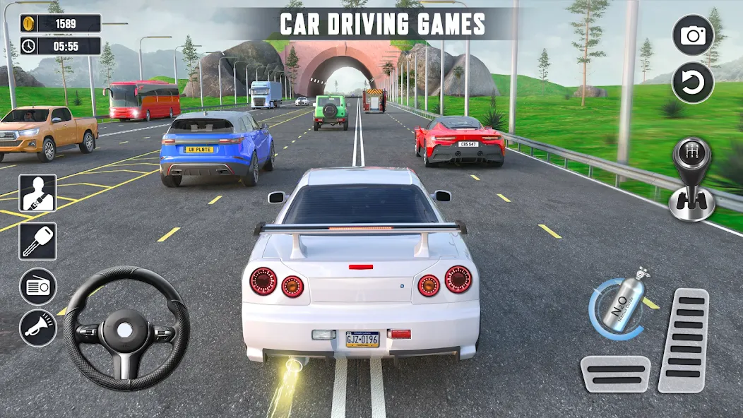 Real Highway Car Racing Games — скриншот 1