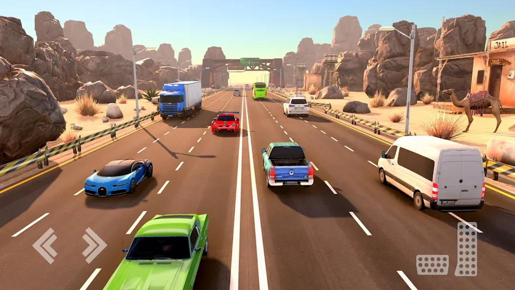 Real Highway Car Racing Games — скриншот 2