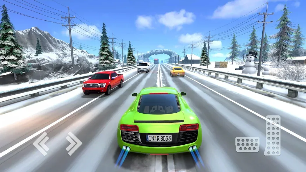 Real Highway Car Racing Games — скриншот 3