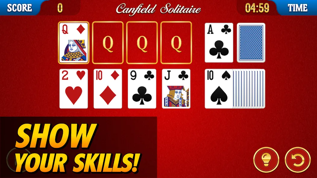 Canfield Solitaire — скриншот 1