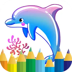 Скачать dolphin coloring game — MOD APK Все цвета и кисти открыты