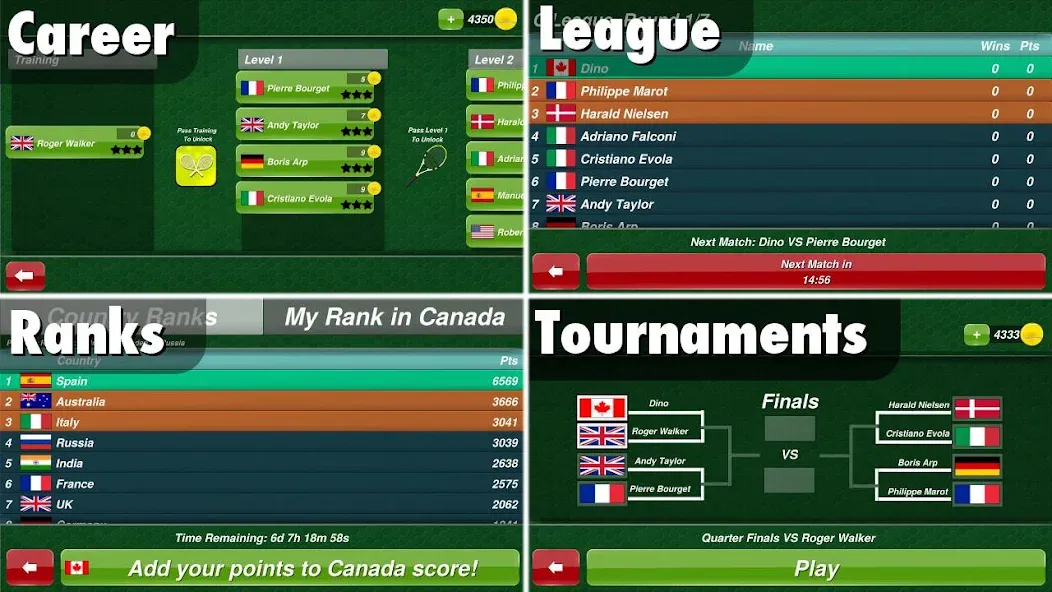 Tennis Champion 3D - Online Sp — скриншот 3
