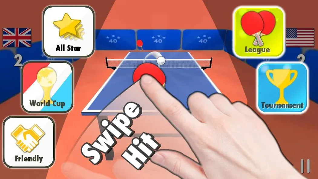 Table Tennis 3D — скриншот 1