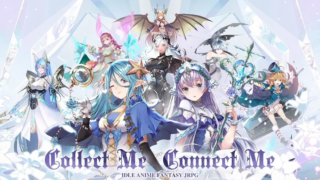 Girls' Connect: Idle RPG — скриншот 1