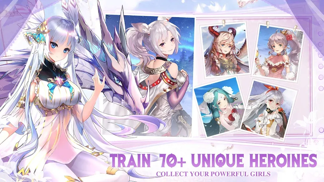 Girls' Connect: Idle RPG — скриншот 2