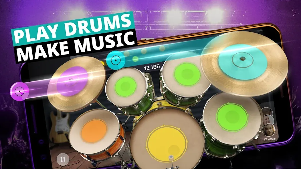 Drum Kit Music Games Simulator — скриншот 1