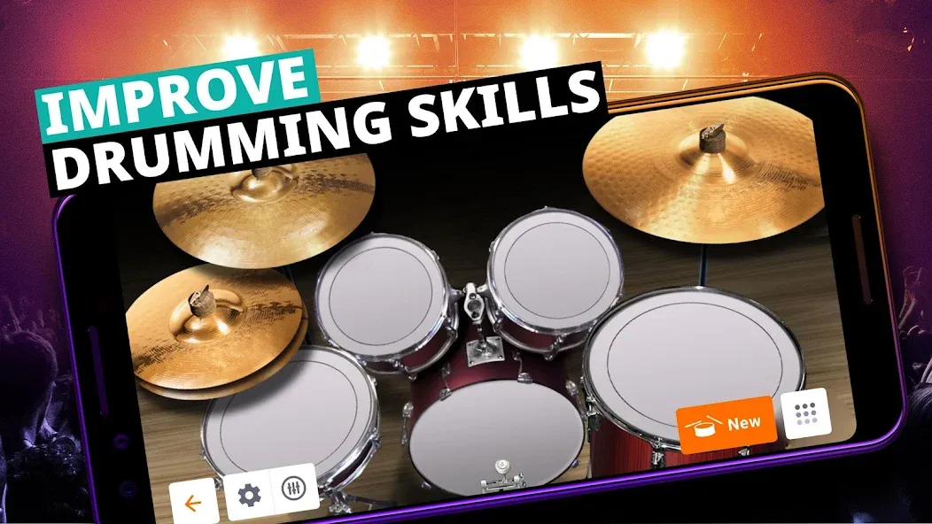 Drum Kit Music Games Simulator — скриншот 3
