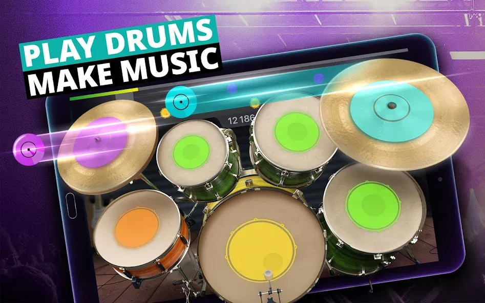 Drum Kit Music Games Simulator — скриншот 5