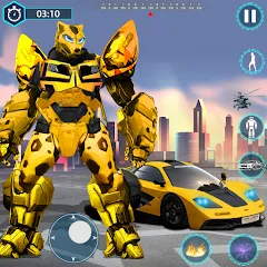 Flying Robot Transforming Game MOD APK на Android — Много денег
