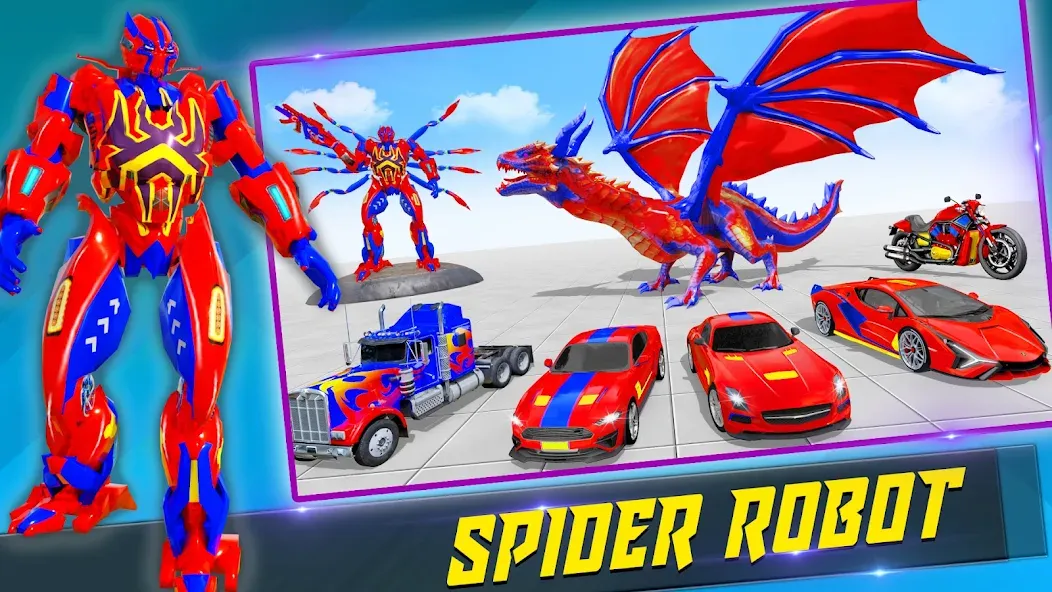 Spider Robot: Robot Car Games — скриншот 2