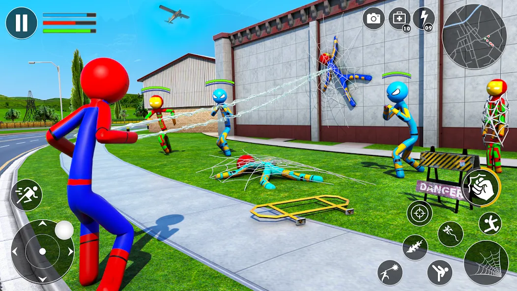 Spider Game-Stickman Rope Hero — скриншот 3