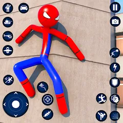 Spider Game-Stickman Rope Hero MOD APK — Много денег