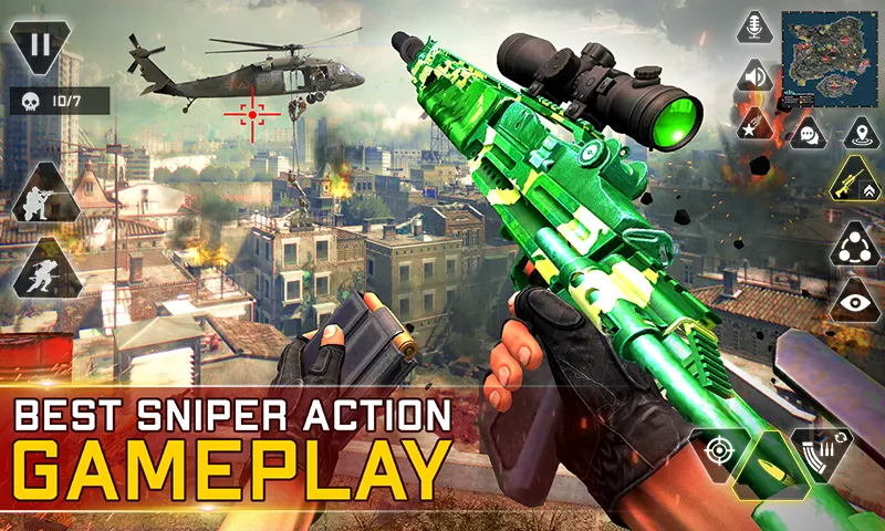 Sniper Gun Shooting game — скриншот 1