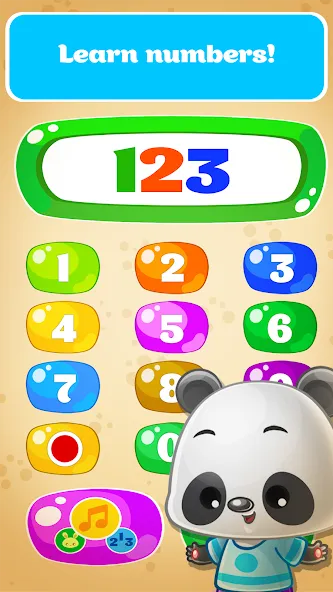 Babyphone game Numbers Animals — скриншот 2