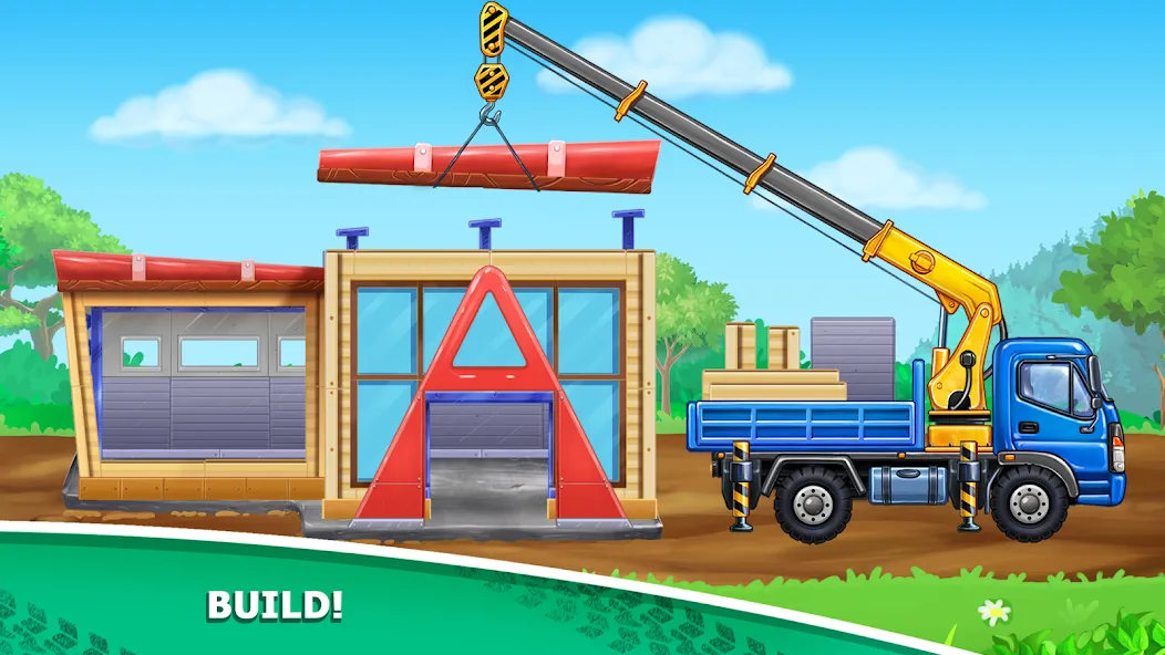 Kids truck games Build a house — скриншот 4