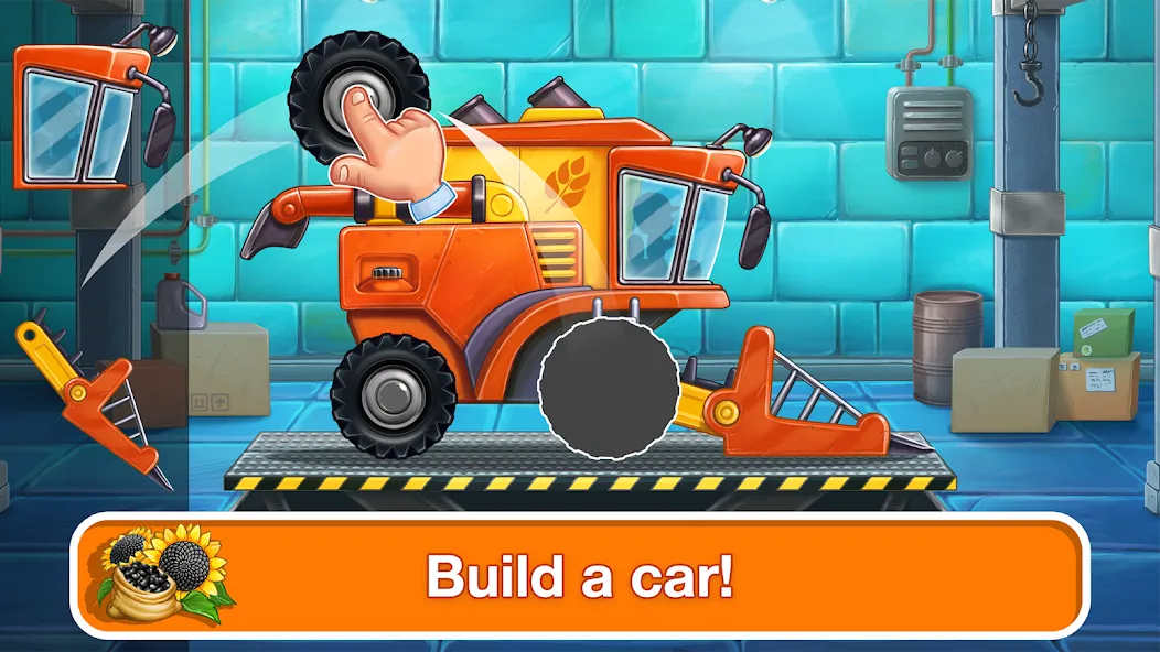 Tractor, car: kids farm games — скриншот 1