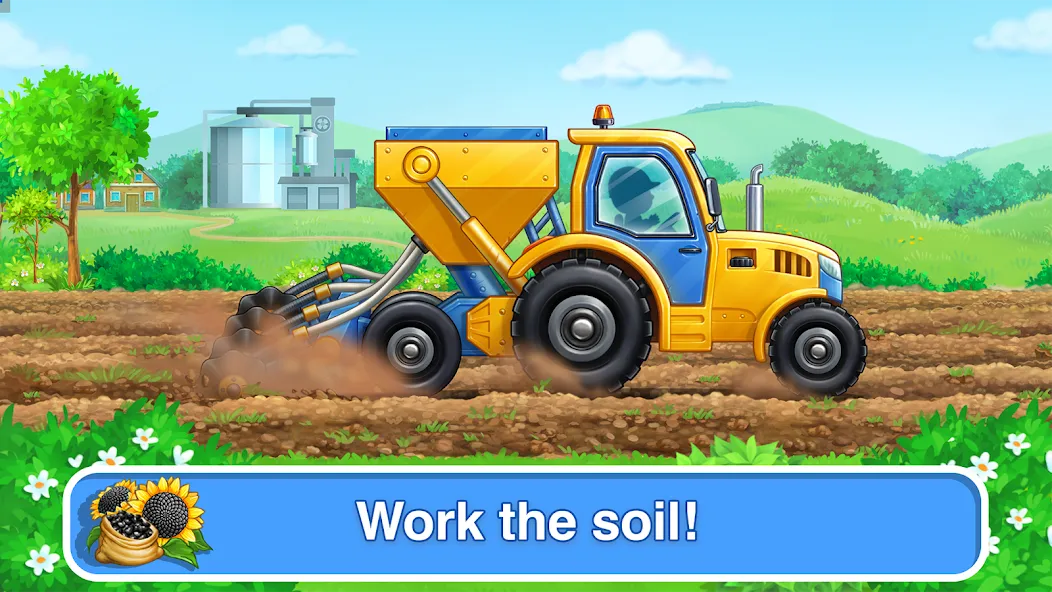 Tractor, car: kids farm games — скриншот 2