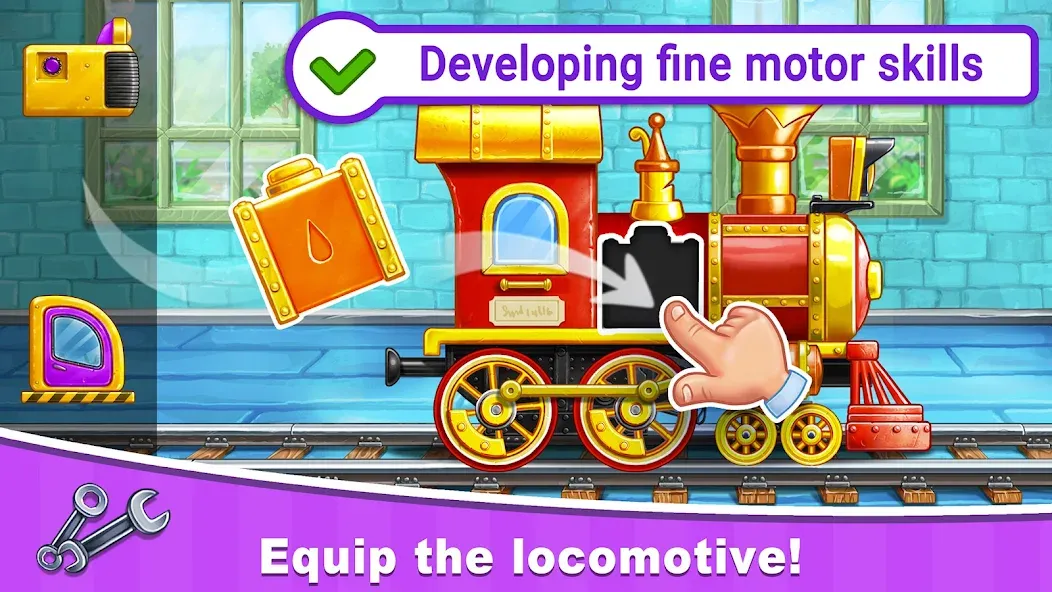 Train Games for Kids: station — скриншот 1