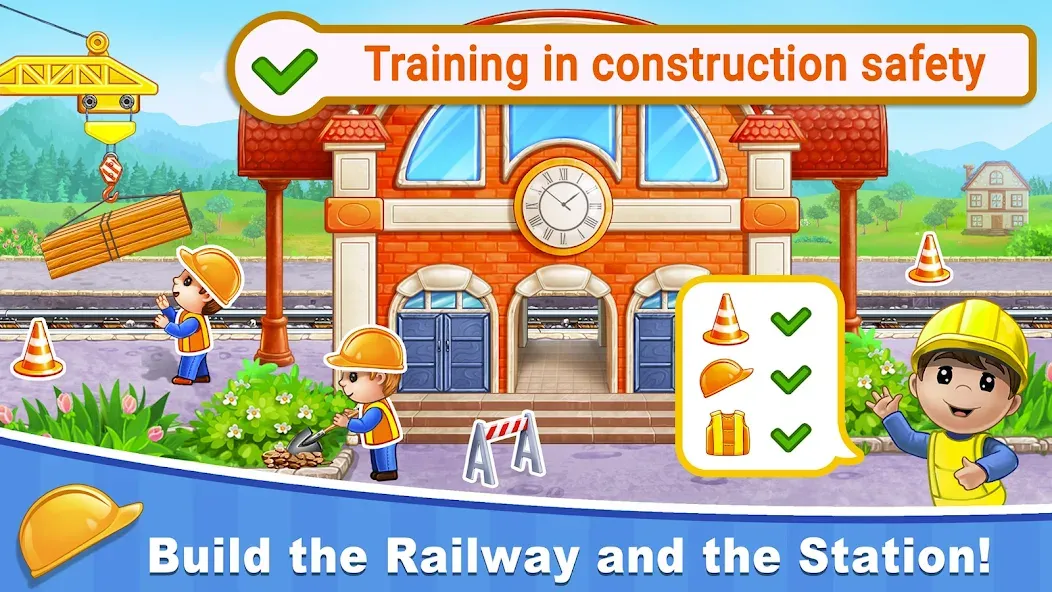 Train Games for Kids: station — скриншот 3