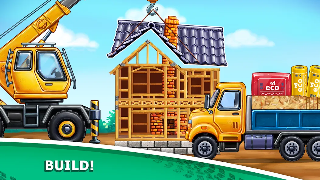 Truck games - build a house — скриншот 4