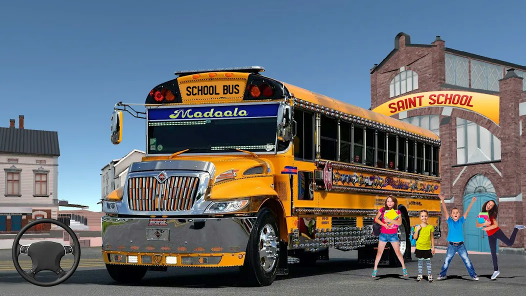 School Bus Transport Simulator — скриншот 1