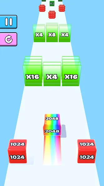 Jelly Run 2048 — скриншот 1