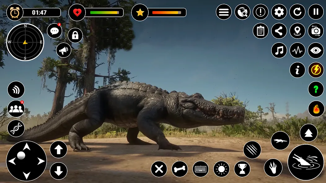 Animal Crocodile Attack Sim — скриншот 1