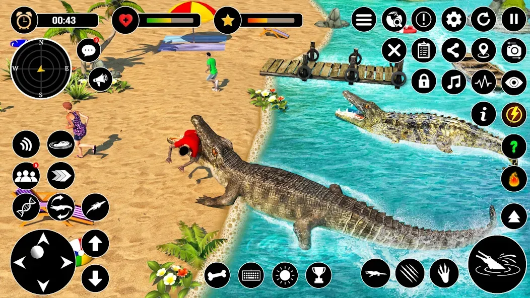 Animal Crocodile Attack Sim — скриншот 3