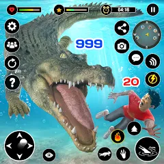 Animal Crocodile Attack Sim — МОД Много денег