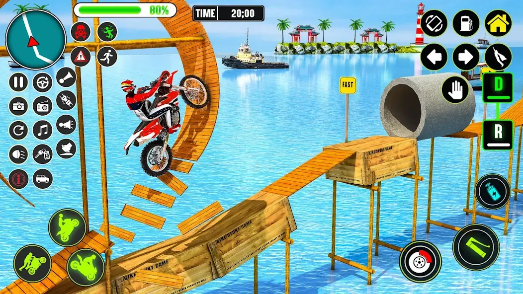 GT Bike Racing Game Moto Stunt — скриншот 2