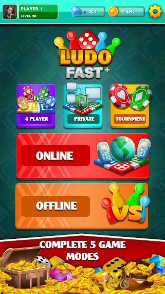 Multiplayer Dice Ludo Games — скриншот 1