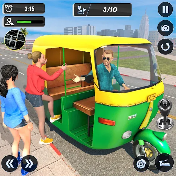 Tuk Tuk Auto Driving Games 3D — скриншот 1