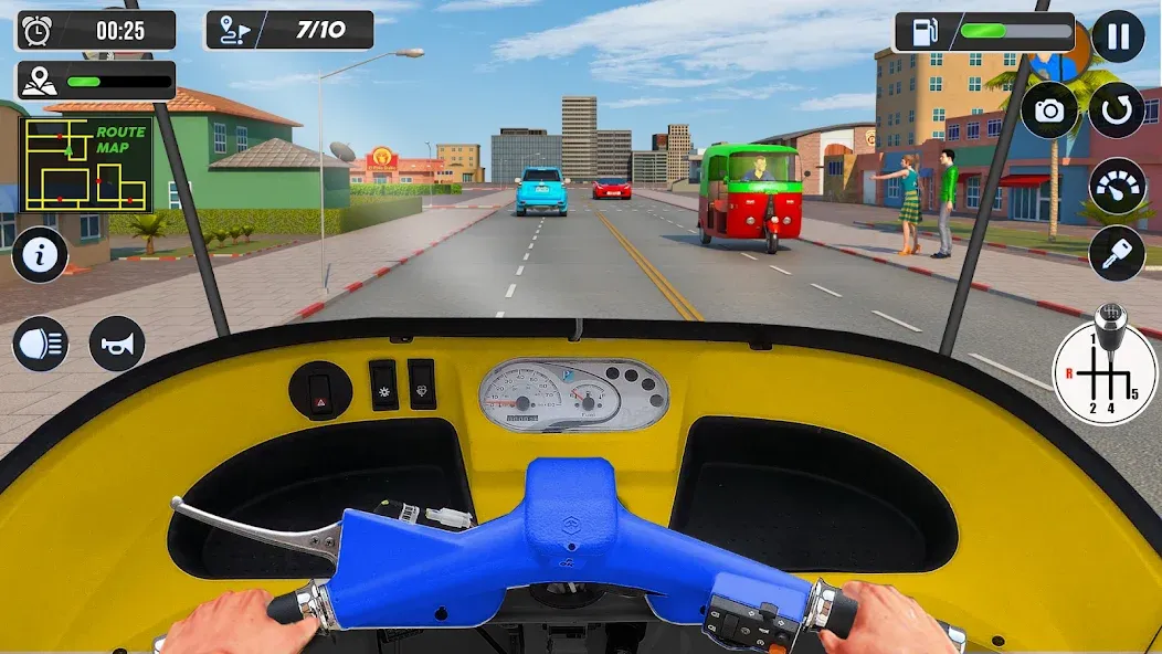 Tuk Tuk Auto Driving Games 3D — скриншот 2
