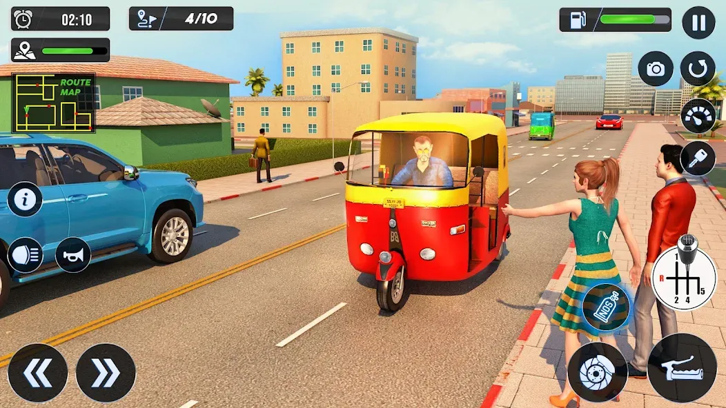 Tuk Tuk Auto Driving Games 3D — скриншот 3