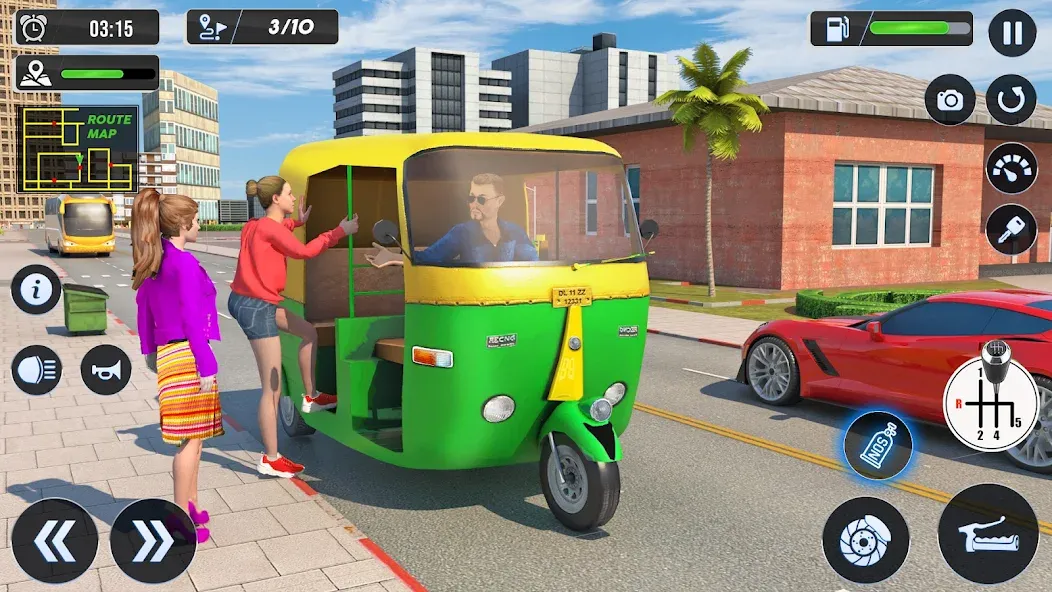 Tuk Tuk Auto Driving Games 3D — скриншот 4