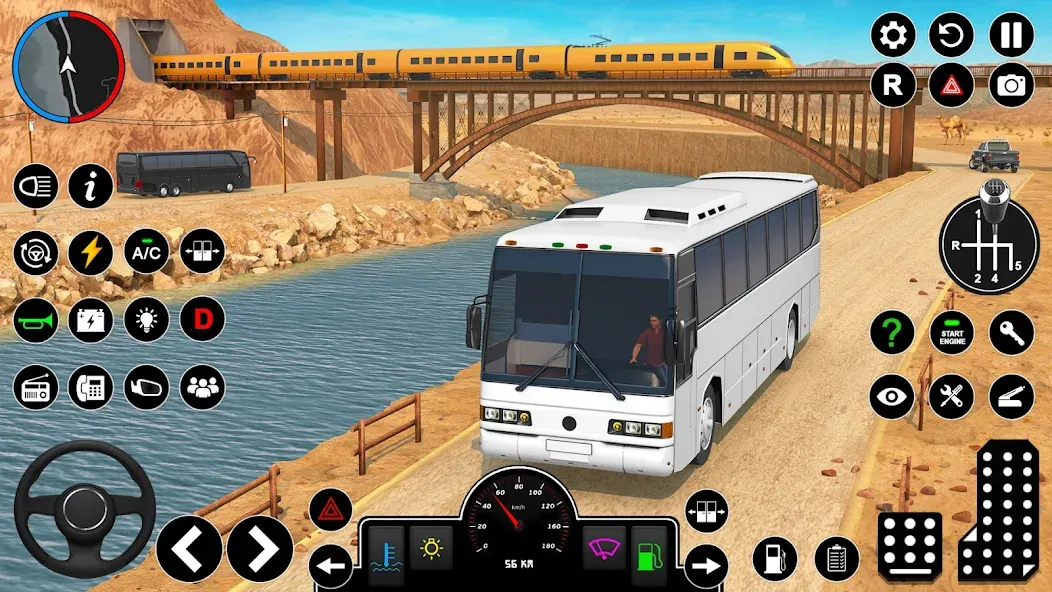 Offroad Bus Simulator Bus Game — скриншот 1