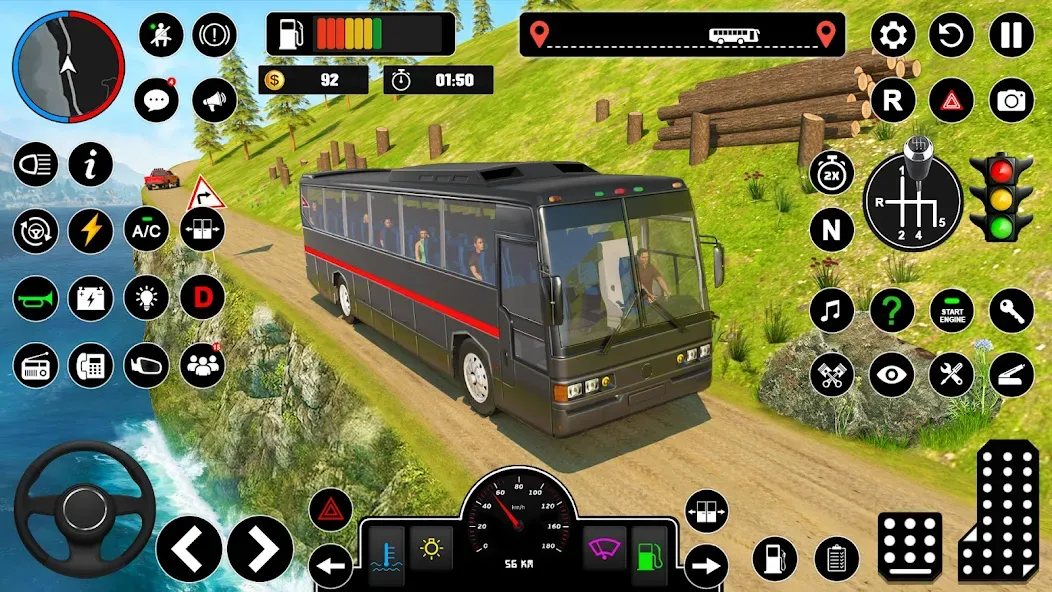 Offroad Bus Simulator Bus Game — скриншот 2