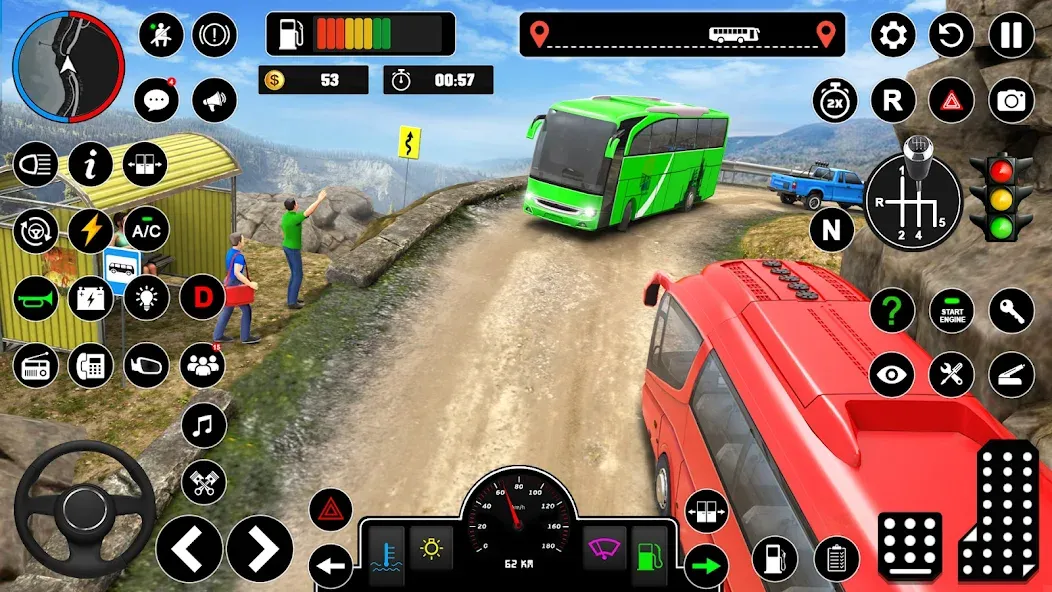 Offroad Bus Simulator Bus Game — скриншот 4