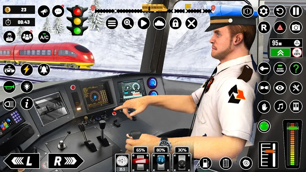 Railway Train Simulator Games — скриншот 1