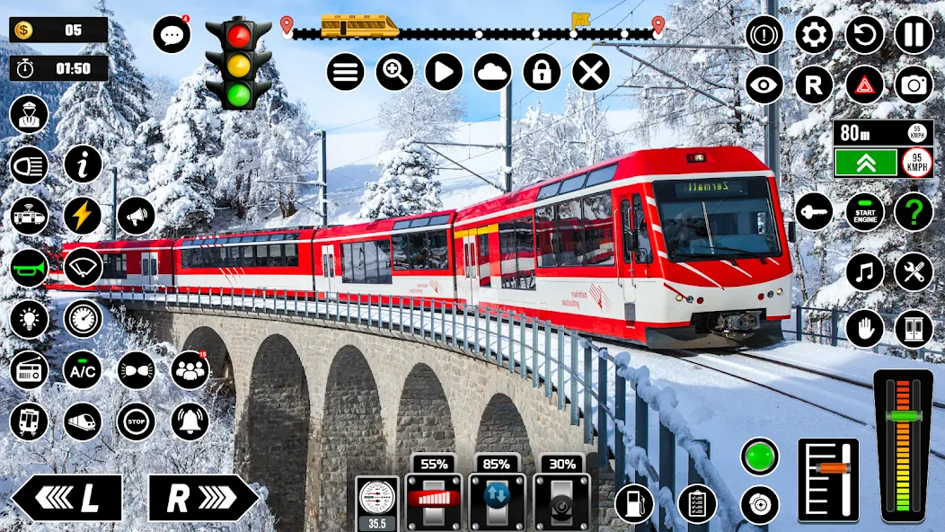 Railway Train Simulator Games — скриншот 2