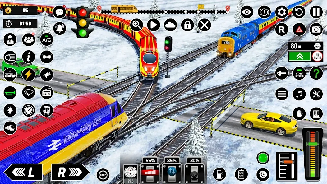 Railway Train Simulator Games — скриншот 3