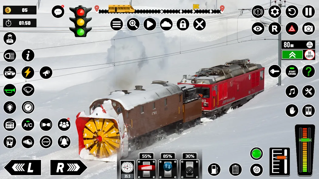 Railway Train Simulator Games — скриншот 4